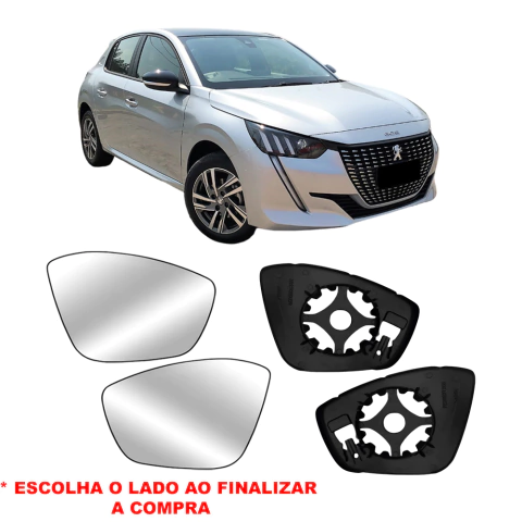 Subconjunto Do Retrovisor 208 Ano 2013 2014 2015 2016 2017 2018 2019 2020 Ficosa Original