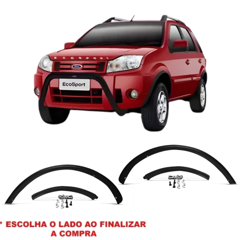 Moldura Paralama Ecosport 2003 a 2012 Dianteiro (Kit Com Grampos Com Parachoque) Kj - comprar online