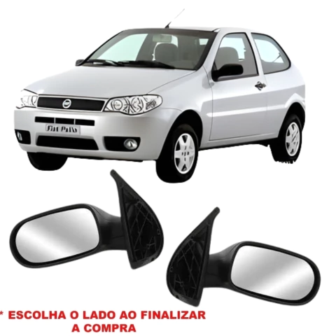 Retrovisor Palio/Strada 2 Portas 2001 a 2007 Manual METAGAL - comprar online