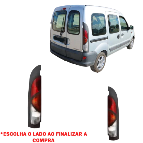 Lanterna Kangoo 1998/2008 Carcaça Preta Traseiro 2 Portas Fitam