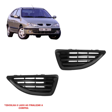 Grade De Radiador Megane 2000/2005 Preta Loma