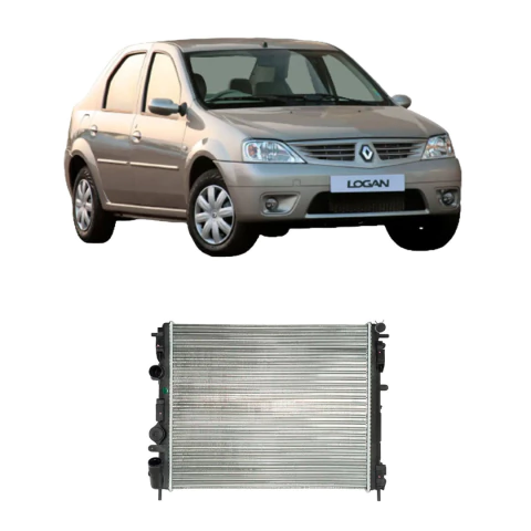 Radiador Clio (1.0 / 1.6) Unificado / Logan / Sandero / Kangoo 2003 A 2014 Com Ar