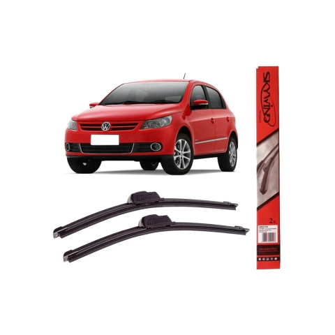 Palheta flexível gancho 23"15" Gol G5 2008 2009 2010 2011 2012 Fox 2003 à 2009