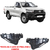 Guia ParaChoque Hilux 2016/... Pick-uP Cabine Simples Dianteiro Loma
