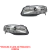 Farol Gol G4 2006/2013 Máscara Cromada Arteb - comprar online