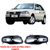 Farol Gol G4 2006/2013 Foco Simples Mascara Negra Com Aplique Cromado Arteb