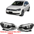 Farol Gol/Saveiro/Voyage G6 2013/2016 Foco Duplo Moldura Metalizada Arteb