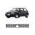 Grade De Radiador Gol G2 / Parati / Saveiro 1995/1999 Cinza Blawer