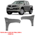 Paralama Amarok 2011/2020 Com Furo de Pisca