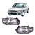 Farol Escort Zetec 1997/2002 Carcaça Preta Skywind