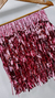 Saia metalizada rosa claro
