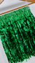 Saia metalizada verde