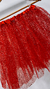 Saia de tule vermelho