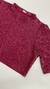 Cropped brilho rosa