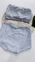 Conjunto hot pants prateado - comprar online