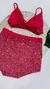 Conjunto hot pants paetê - comprar online