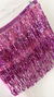 Saia de paetê rosa claro - comprar online