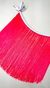 Saia de franja rosa flúor - comprar online