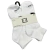 DC Quarter Socks White 5pack