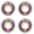 Ruedas Deza Skateboards Ruleta Morada 54mm Clásica 99du - comprar en línea