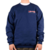 Thrasher Outlined Embroidered Crewneck Navy - comprar en línea