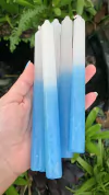 Vela Palito 18 cm - Azul e Branco