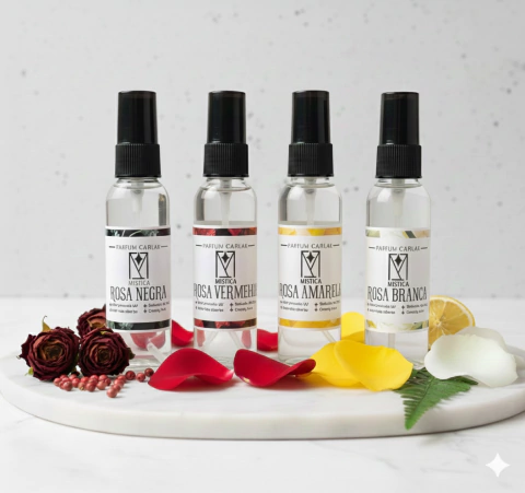 Kit Perfume Capilar Rosa Negra, Vermelha, Amarela e Branca - 60ml - comprar online