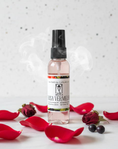 Perfume Capilar Rosa Vermelha – Sedução, Brilho e Poder Pessoal (PROTETOR UV) - comprar online