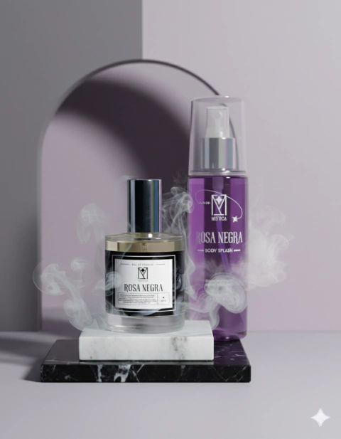 Kit Perfume 60ml + Body Splash 150ml (Caminhos Abertos): Rosa Negra - comprar online