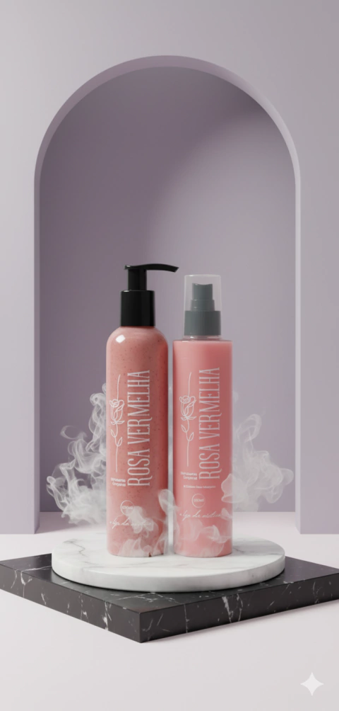 Banho Rosa Vermelha 200ml – Esfoliante + Hidratante - comprar online