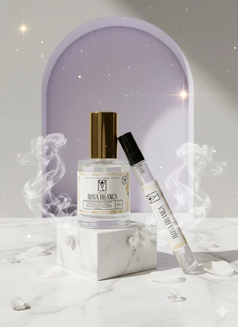 Combo Rosa Branca 30ml e Caneta 10ml: Proteção e Paz - comprar online