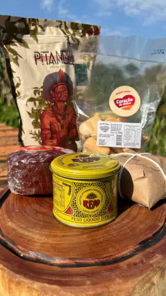 COMBO Goiabada Cascão + Bala de doce de leite artesanal + Manteiga real + Bolachas Caseiras Coração de Minas - Coração +Café especial