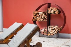 Leñero circular 120cm en internet