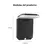 Aplique Lampara Pared Luz Fria Solar Plegable Con Sensor Negro