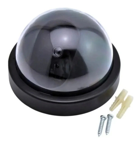 Camara Seguridad Falsa Tipo Mini Domo Simula Real Led