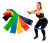 Kit De 5 Bandas Elasticas Isometricas Pro Fitness Ejercicio