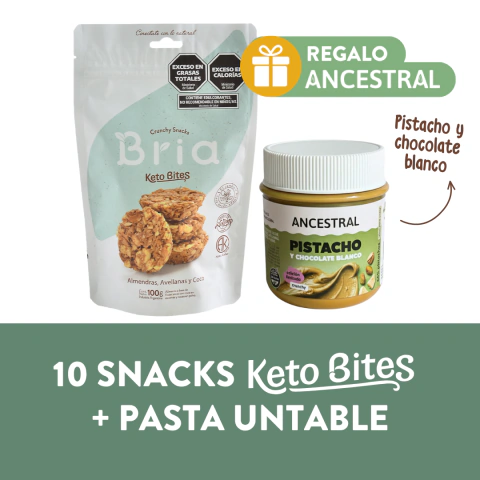 10 Snacks Keto + Pasta Untable de Regalo