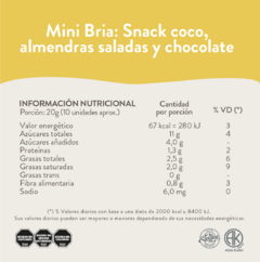 Snack Mini quinoa, coco y almendras saladas en internet