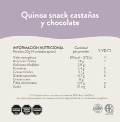Snack quinoa y castañas de cajú en internet