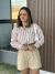 Camisa de Linho Listrada Rosê Lívia
