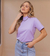 T-Shirt Classic Slim Lilás Claro