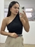 Blusa Nula Manga Preta