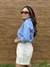 Short de Linho Clara Off White na internet