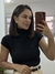 Blusa Gola Alta Preta Jéssica