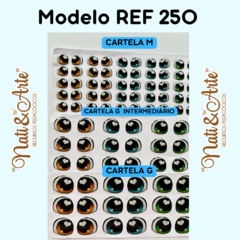 Olhos resinados REF 250 na internet