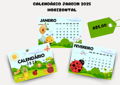 Arquivo digital Calendário 2025 Jardim Horizontal - comprar online