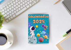 Arquivo digital Calendário 2025 Astronautas Vertical na internet