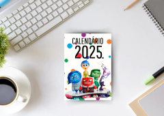 Arquivo digital Calendário 2025 Divertidamente Vertical na internet