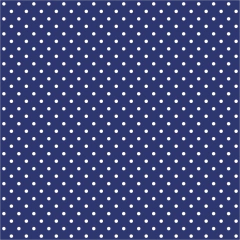Viés Destaque Fino Poá Azul Marinho (24mm) - comprar online