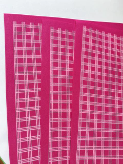 eva estampado Xadrez Country Pink